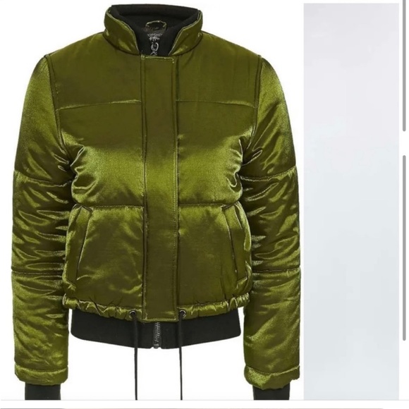 Shiny Satin Puffer Jacket - Picture 5 of 9